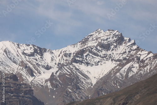 Mountains withvalley and snow