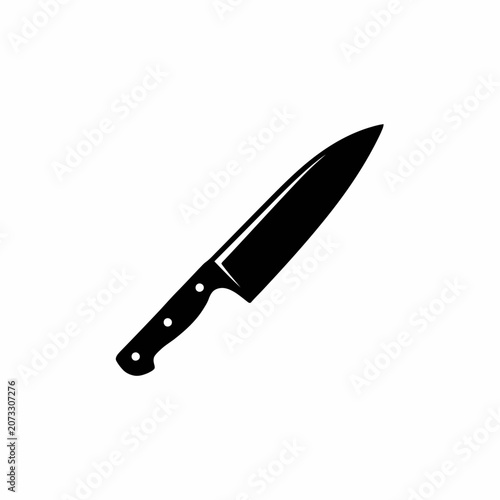 Photos knife isolated on white background