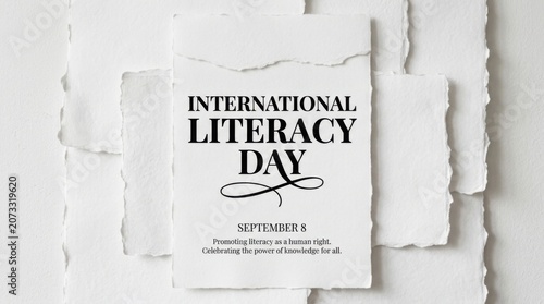 Literacy Day Paper Poster