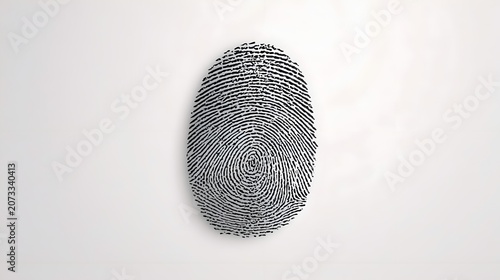 finger print on white