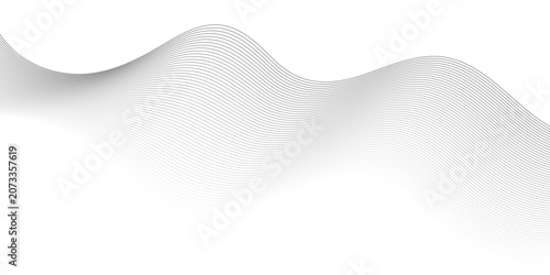 Abstract 3D Blue Wave Background with White Lines, Modern Vector Illustration Design Template with Curved Shapes, Water Pattern, Light Paper Art Style for Business Wallpaper and Banner