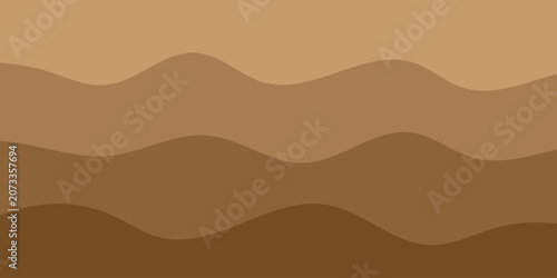 Seamless Camel Pattern with Desert Landscape, Sunset Sun, Orange Sky, Sand Dunes, Mountains and Nature Vector Illustration Design for Travel and Summer Theme