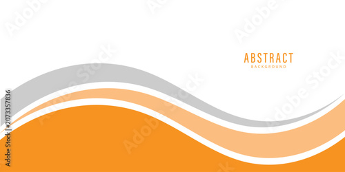 Abstract Colorful Wave Background with Flowing Curves and Dynamic Vector Lines in Blue Orange and Yellow Design for Creative Banner Wallpaper Template
