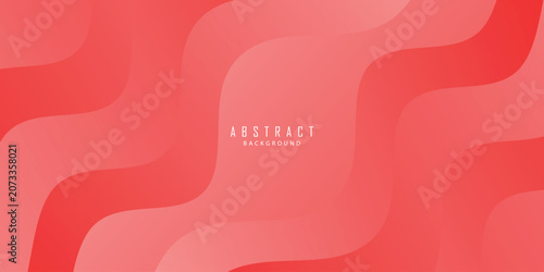 Abstract Red Wave Background with Curved Lines and Heart Shapes, Pink Vector Illustration Pattern for Love Concept, Creative Wallpaper Texture, Modern Banner and Decorative Design Backdrop