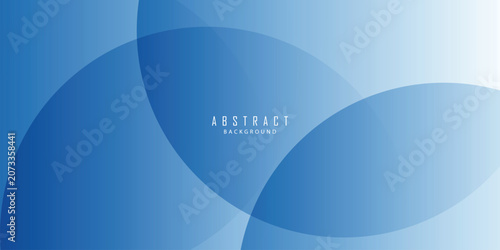 Abstract Blue Wave Background with Circular Shapes, Curved Lines and Modern Technology Pattern Vector Illustration for Business Wallpaper Design Template and Creative Web Cover