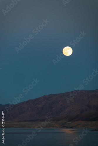 Full moon over Lake Mead