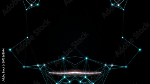 Abstract Digital Network Connection Background