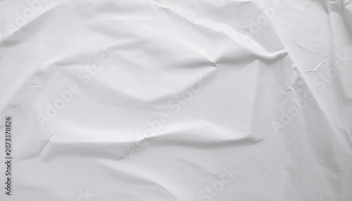 white paper texture poster isolated with subtle glue crease effects