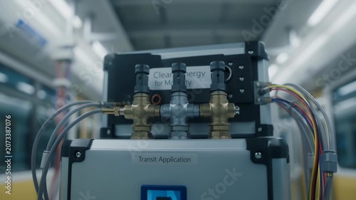 Hydrogen Fuel Cell Power Unit for Transit Application inside a Modern Train Carriage