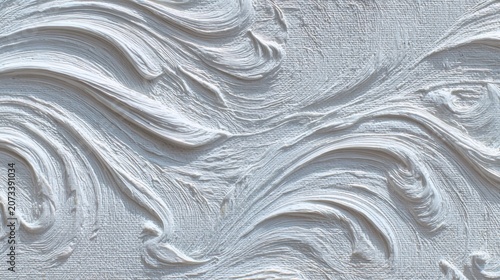 Abstract White Textured Brush Stroke Background