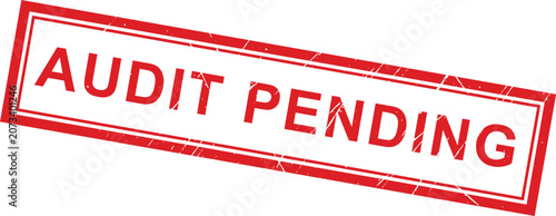 Quadro su tela AUDIT PENDING: This professional red rectangular rubber stamp mark clearly indicates that the current document remains under review