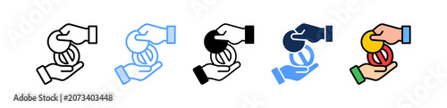 Konstfotografi Bribery Case Icon Multiple Style