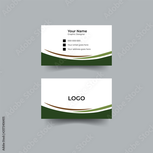 Professional business card design.