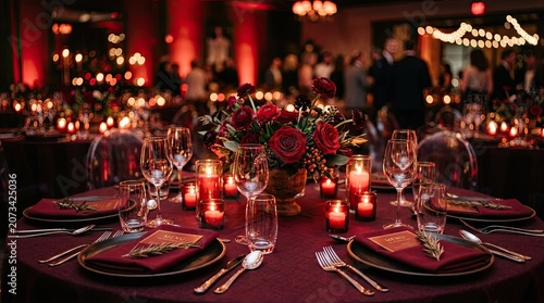 christmas table setting