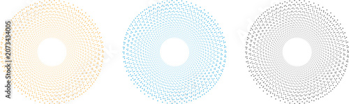 Halftone gradient set . Dotted gradient, smooth dots spraying and halftones dot background seamless horizontal geometric pattern vector template. Abstract dot gradient halftone pattern illustration