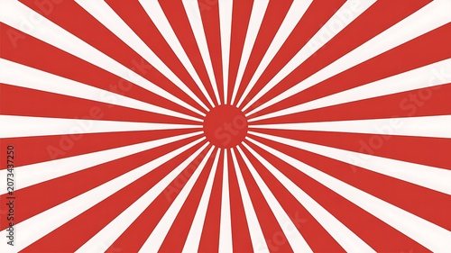 Red sunburst, Japanese rising sun, ray burst, abstract background