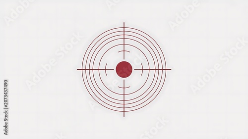 Red target, bullseye, shooting, aiming, concentric circles, crosshair