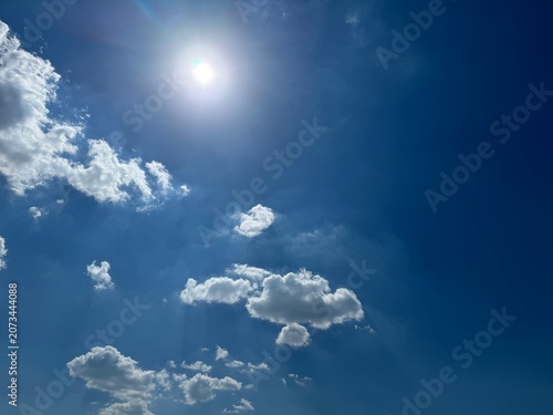 blue sky with clouds