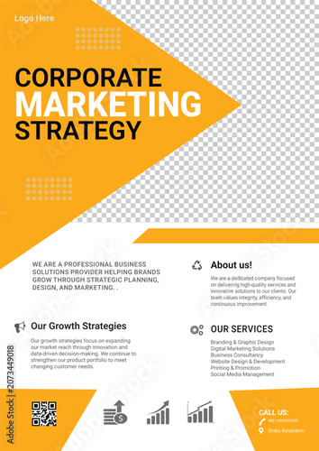 Creative Digital Marketing Agency Flyer Design Template for Business Promotion