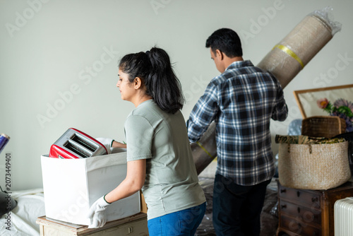 Photography Couple moving house essentials photo