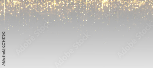 Obraz na plátně A festive PNG overlay with magical glitter, Christmassy shimmer, and a glowing texture