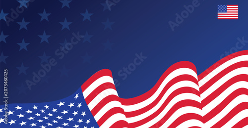 USA flag,Waving Flag, USA flag blue background, America Flag, 4 july,250th anniversary USA