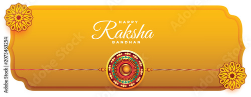 Konstfotografi Happy raksha bandhan festival background with rakhi design