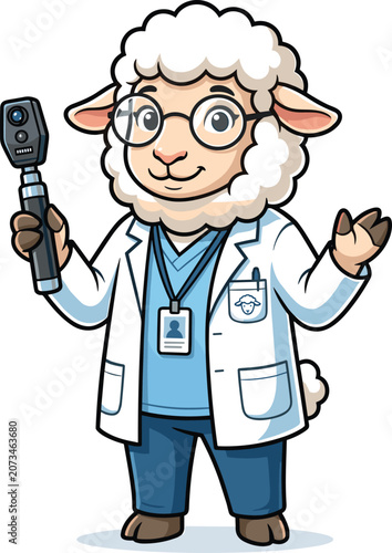 Colorful Komodo Dragon Sports Medicine Therapist Cartoon Mascot Vector Illustration, Treating Sports Injury, Isolated on White Background