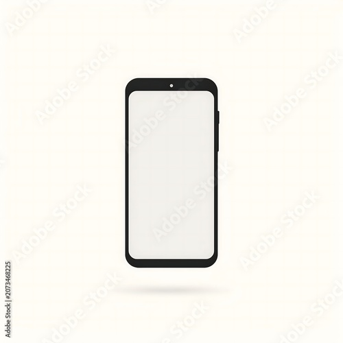 Minimal design pattern of smart phone with blank space.