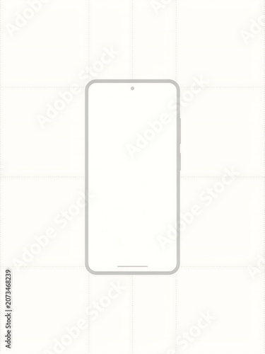 Minimal design pattern of smart phone with blank space.