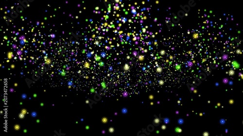 Dynamic Galaxy cosmic purple and blue Quantum Field - Seamless Loop