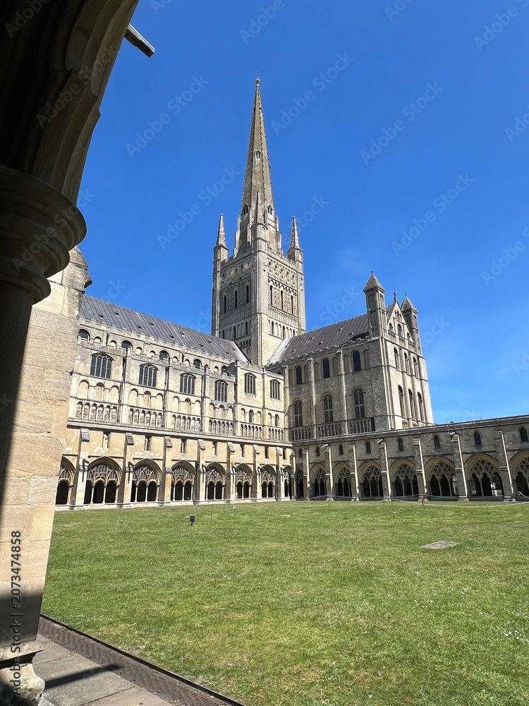 Fototapeta premium Norwich cathedral in Norfolk, England