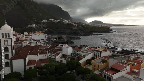 Aerial View of Tenerife, Canary Islands. Volcanic, Landscape, Ocean and Travel Stock
