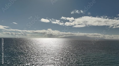 Aerial View of Tenerife, Canary Islands. Volcanic, Landscape, Ocean and Travel Stock