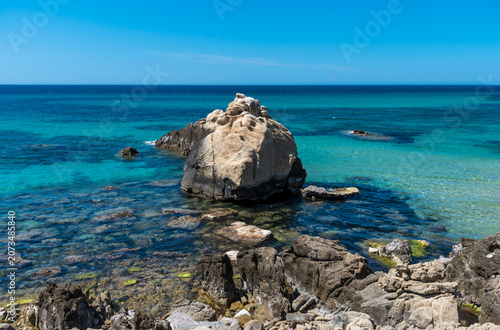 Beautiful seascape view from the north of Tunisia