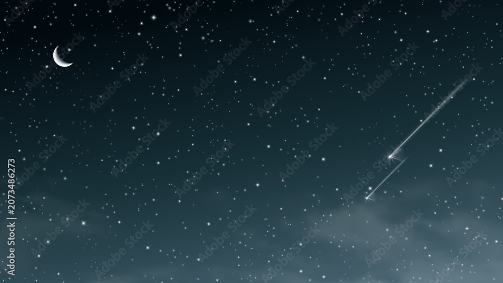 Fototapeta premium Starry night sky wallpaper for desktop