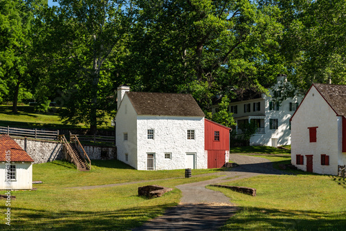 Cuadro en lienzo The Buckley and Brooke Office and Store at Hopewell Furnace National Historic Site, where company records, payroll, sales and daily commerce were managed during the nineteenth century