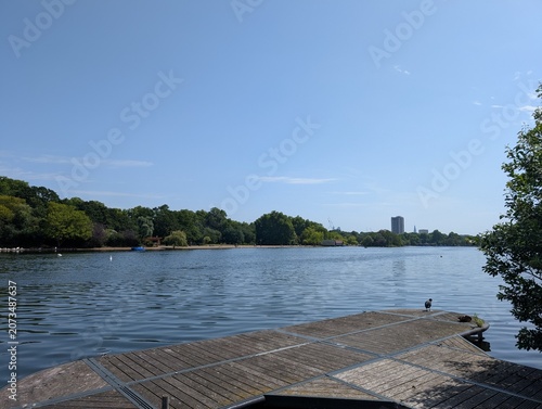 Naklejka hyde park lake