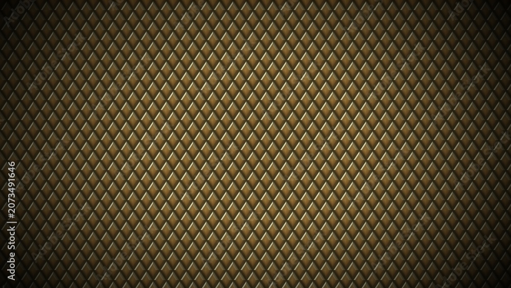 Fototapeta premium 8K Luxury 3D diamond pattern background with metallic bronze and gold gradient