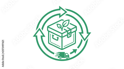 Recycling Eco Friendly Delivery Box.