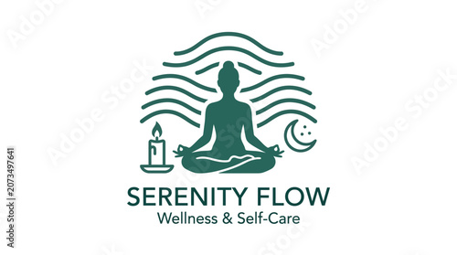 Serenity Flow Wellness Self Care Logo.