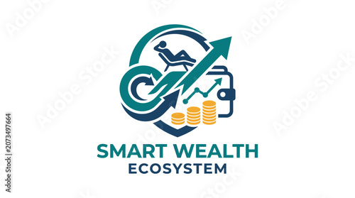 Smart Wealth Ecosystem Logo Design.