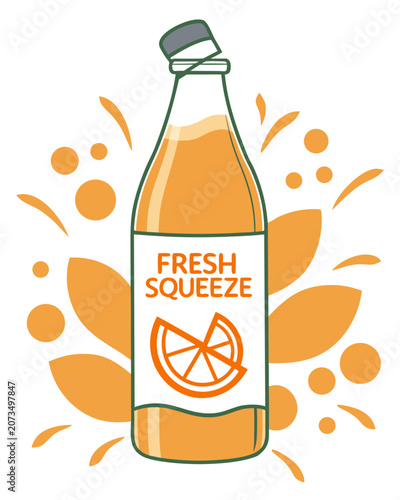 Juice Bottle Packaging Mockup