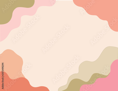 Soft Peach Dusty Green Feminine Branding Background, Botanical Line Art, Neutral Aesthetic, Vector Frame
A beautifully soft, feminine vector background frame for cosmetics, skincare, and wellness 