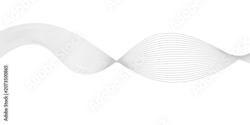 Foto Elegant abstract white waveform with subtle curvature, representing smooth transitions and flow in a clean, minimalist design