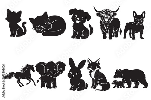 Animal Silhouette Bundle Designs