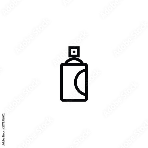 Spray Can Paint Aerosol Graffiti Line Iconn