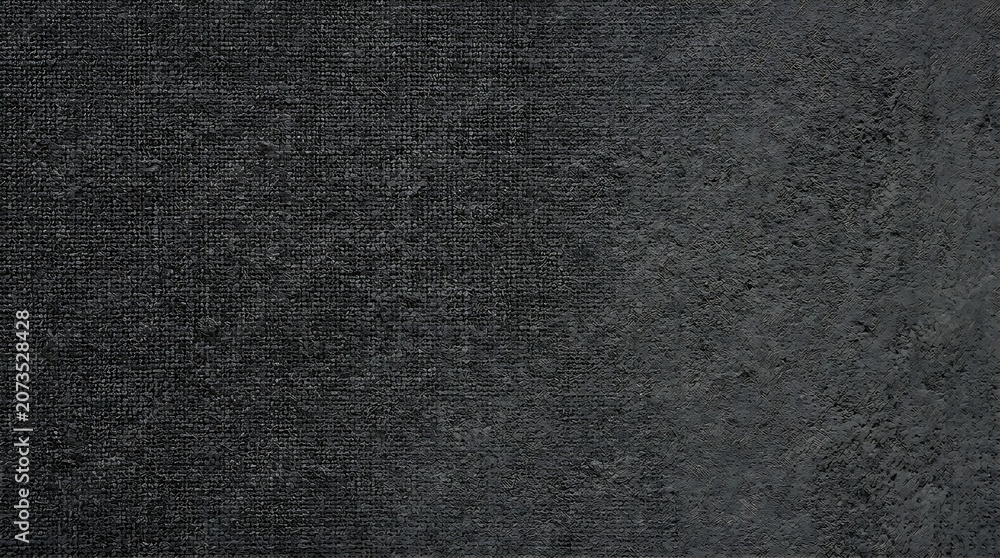 Fototapeta premium Charcoal grey linen fabric texture background