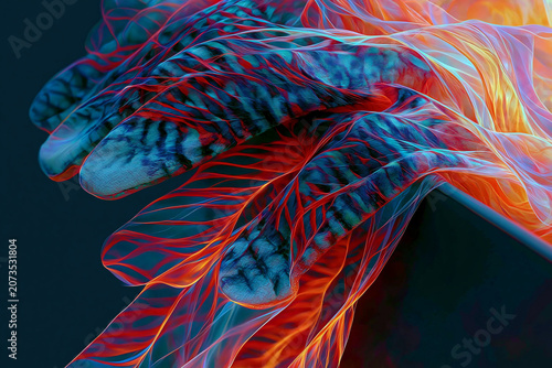 Macro Gardening Glove Draped Over Chalkboard Tray in Warm Light