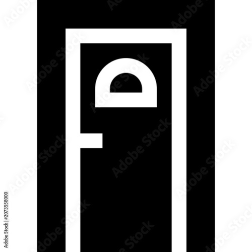 Door Entrance Exit Home Building Access Interior Icon Set